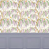 Floral Purple Wallpaper - Mariposa  1.4m Wide Width Wallpaper (By The Metre) Cream Voyage Maison