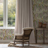 Floral Purple Wallpaper - Mariposa  1.4m Wide Width Wallpaper (By The Metre) Cream Voyage Maison