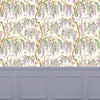 Floral Purple Wallpaper - Mariposa  1.4m Wide Width Wallpaper (By The Metre) Cream Voyage Maison