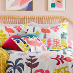 Abstract Pink Cushions - Marula Embroidered Cushion Cover Multicolour furn.