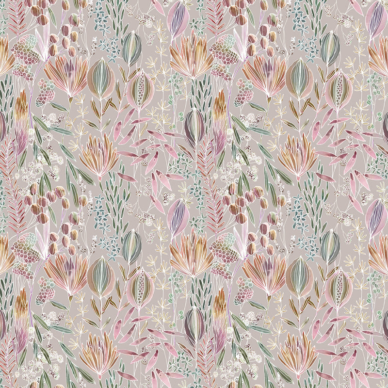 Voyage Maison Masina Printed Cotton Fabric in Sandstone