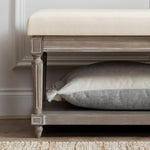 Plain Cream Furniture - Matilda  Bench Stone Voyage Maison