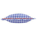 Check Blue Cushions - Maude Gingham Reversible Piped Cushion Cover Blue furn.