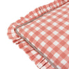 Check Pink Cushions - Maude Gingham Reversible Piped Cushion Cover Rose furn.