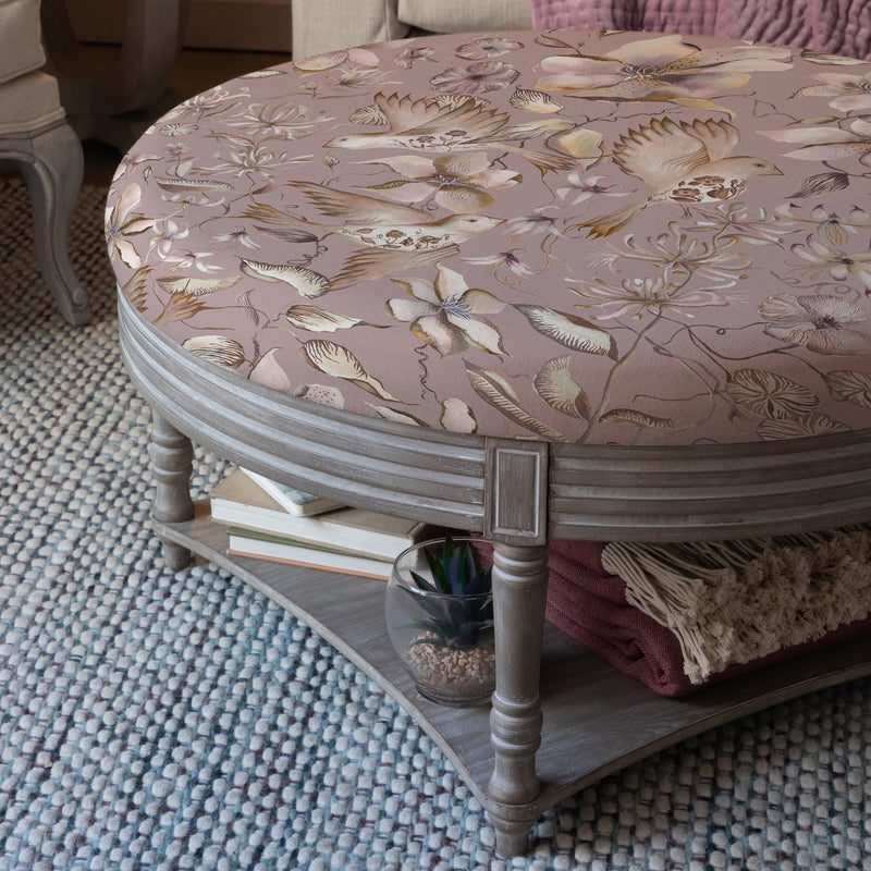 Damask Pink Furniture - Floella Maurice Footstool Viola Voyage Maison