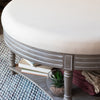 Plain Cream Furniture - Maurice Storage Footstool Stone Voyage Maison