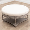 Plain Cream Furniture - Maurice Storage Footstool Stone Voyage Maison