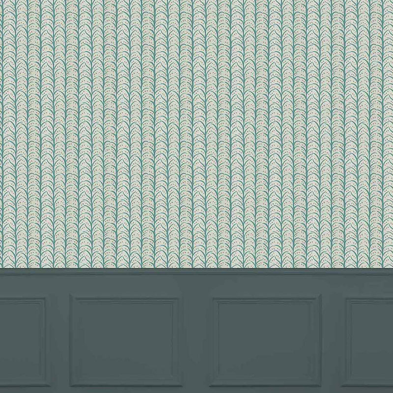 Voyage Maison Mawar 1.4m Wide Width Wallpaper in Fern