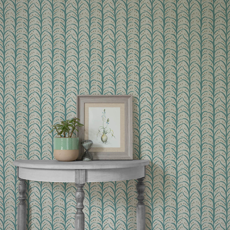 Voyage Maison Mawar 1.4m Wide Width Wallpaper in Fern