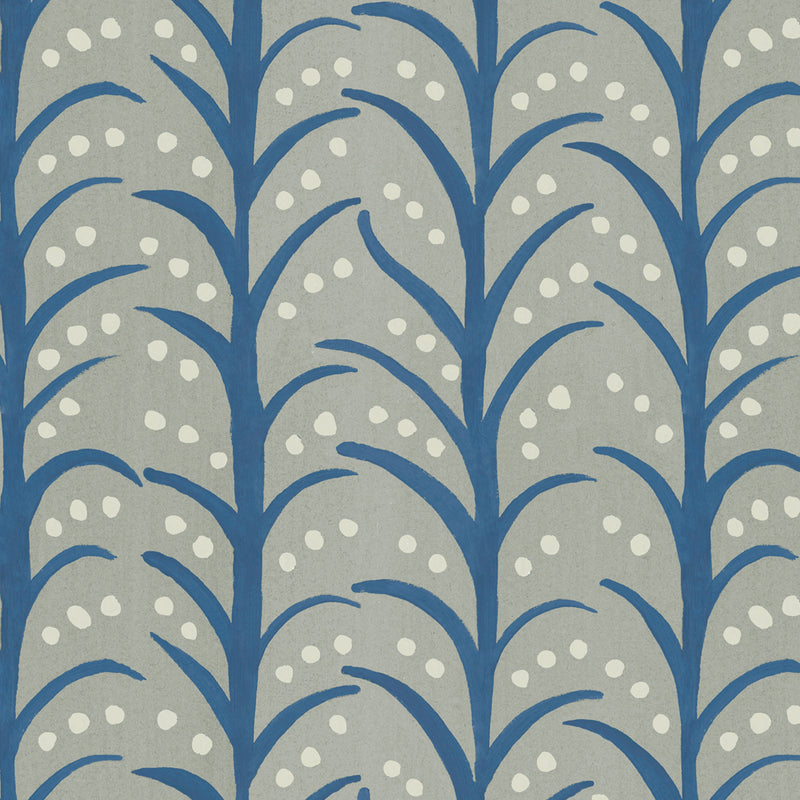 Mawar Wallpaper Sample Indigo