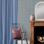 Voyage Maison Mawar 1.4m Wide Width Wallpaper in Indigo