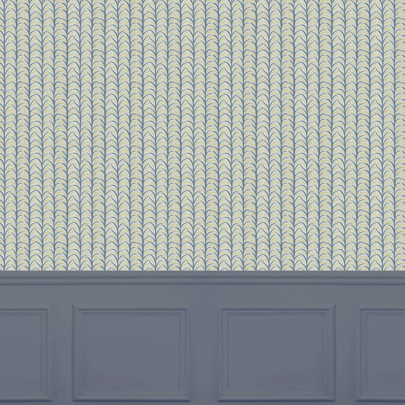 Voyage Maison Mawar 1.4m Wide Width Wallpaper in Mango