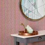 Voyage Maison Mawar 1.4m Wide Width Wallpaper in Raspberry