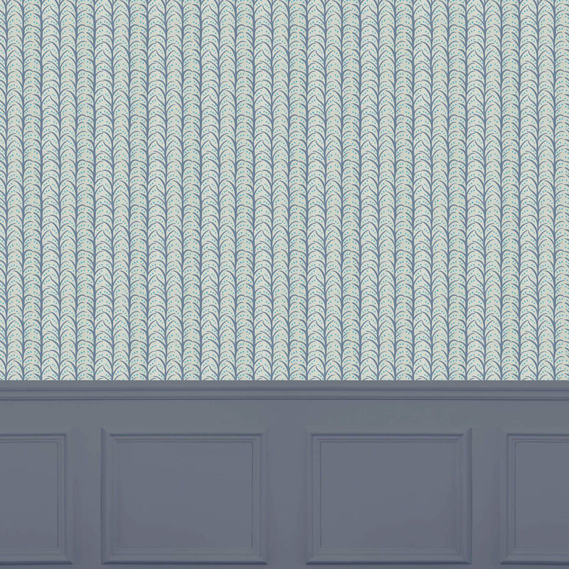 Voyage Maison Mawar 1.4m Wide Width Wallpaper in Sky