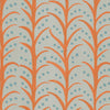 Voyage Maison Mawar 1.4m Wide Width Wallpaper in Tangerine