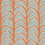 Voyage Maison Mawar 1.4m Wide Width Wallpaper in Tangerine