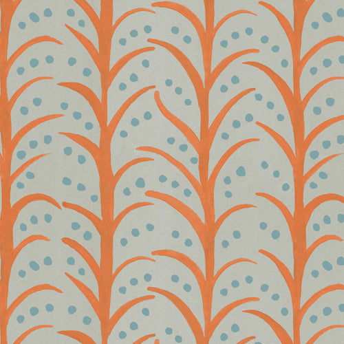 Voyage Maison Mawar 1.4m Wide Width Wallpaper in Tangerine