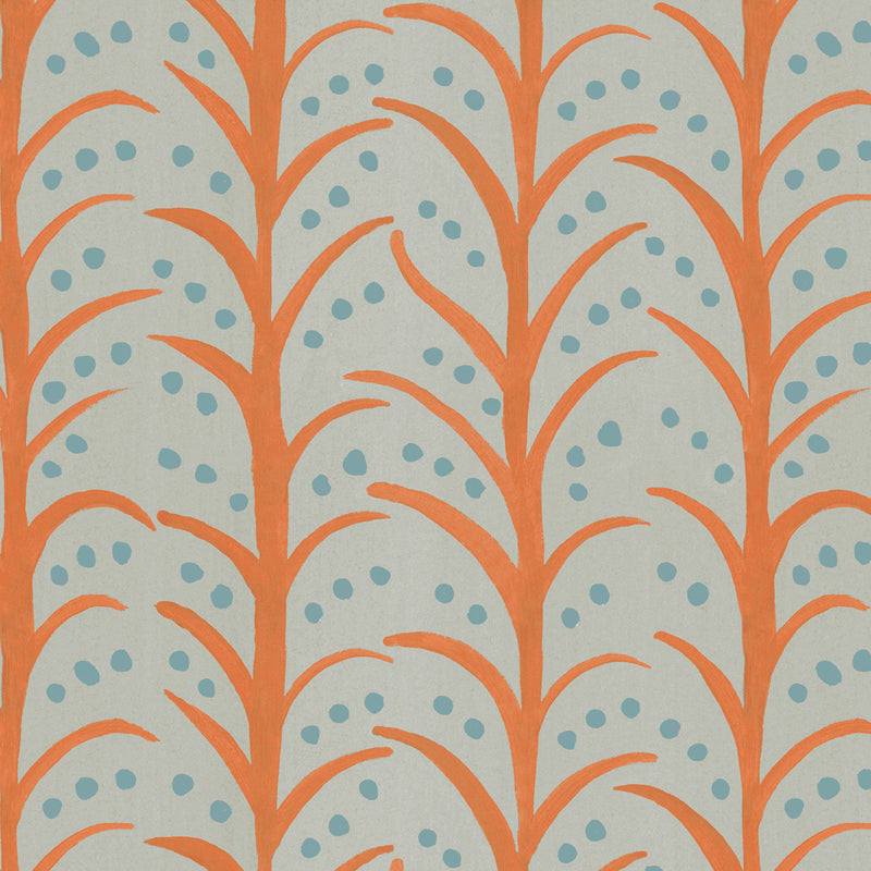 Mawar Wallpaper Sample Tangerine