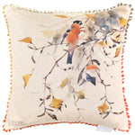 Floral Beige Cushions - Mayflower Printed Cushion Cover Stone Darren Woodhead