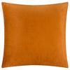Abstract Orange Cushions - Metro Blocks Velvet Jacquard Feather Filled Cushion Ginger Furn