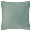 Abstract Green Cushions - Metro Blocks Velvet Jacquard Feather Filled Cushion Green Furn