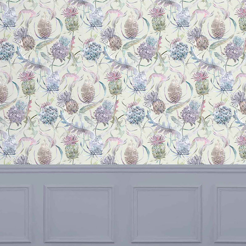 Voyage Maison Meadwell 1.4m Wide Width Wallpaper in Loganberry