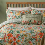 Check Green Bedding - Meadow Haze Printed Duvet Cover Set Green furn.