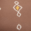 Geometric Brown Cushions - Meare Embroidered Cotton Cushion Cover Cocoa Yard