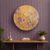 Medmerry Printed Wooden Clock Honey Oak