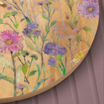 Medmerry Printed Wooden Clock Honey Oak
