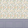 Floral Multi Wallpaper - Medmerry  1.4m Wide Width Wallpaper (By The Metre) Apricot Voyage Maison