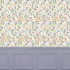 Floral Multi Wallpaper - Medmerry  1.4m Wide Width Wallpaper (By The Metre) Apricot Voyage Maison