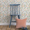 Floral Multi Wallpaper - Medmerry  1.4m Wide Width Wallpaper (By The Metre) Apricot Voyage Maison