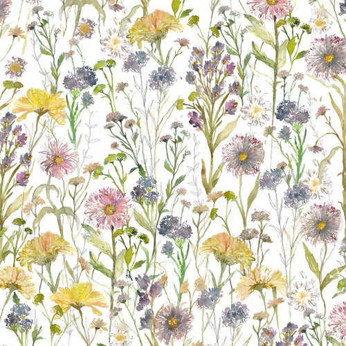 Floral Multi Wallpaper - Medmerry  1.4m Wide Width Wallpaper (By The Metre) Linen Voyage Maison