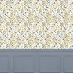 Floral Multi Wallpaper - Medmerry  1.4m Wide Width Wallpaper (By The Metre) Linen Voyage Maison