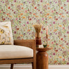 Floral Blue Wallpaper - Medmerry  1.4m Wide Width Wallpaper (By The Metre) Sky Voyage Maison