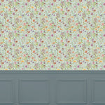 Floral Blue Wallpaper - Medmerry  1.4m Wide Width Wallpaper (By The Metre) Sky Voyage Maison