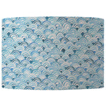 Abstract Blue Lighting - Melia Eva Printed Lamp Shade Glacier Voyage Maison