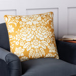 Paoletti Melrose Floral Cushion Cover in Honey