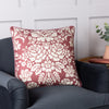 Paoletti Melrose Floral Cushion Cover in Mulberry