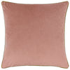 Plain Pink Cushions - Meridian Velvet Cushion Cover Blush/Gold Furn