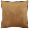 Plain Brown Cushions - Meridian Velvet Cushion Cover Caramel/Chocolate Furn