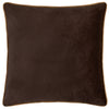 Plain Brown Cushions - Meridian Velvet Cushion Cover Chocolate/Caramel Furn