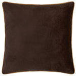 Plain Brown Cushions - Meridian Velvet Cushion Cover Chocolate/Caramel Furn