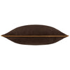 Plain Brown Cushions - Meridian Velvet Cushion Cover Chocolate/Caramel Furn