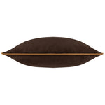 Plain Brown Cushions - Meridian Velvet Cushion Cover Chocolate/Caramel Furn