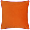 Plain Orange Cushions - Meridian Velvet Cushion Cover Clementine/Hot Pink Furn