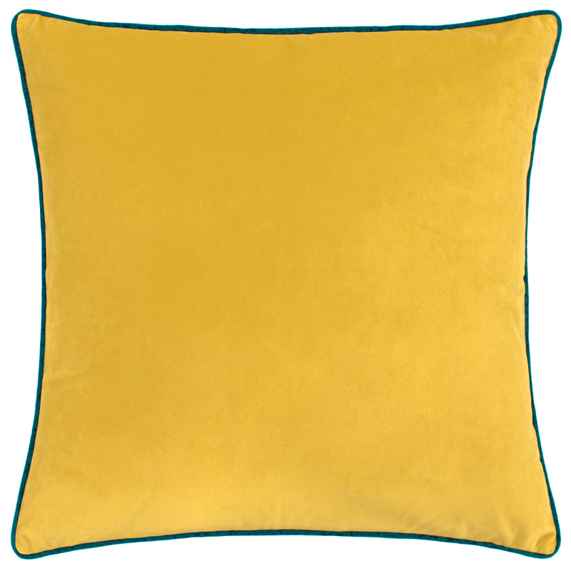 Plain Yellow Cushions - Meridian Velvet Cushion Cover Cylon/Teal Furn
