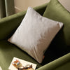 Plain Grey Cushions - Meridian Velvet Cushion Cover Dove/Charcoal Furn