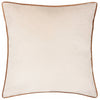 Plain Orange Cushions - Meridian Velvet Cushion Cover Ecru/Ginger Furn